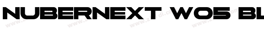 NuberNext W05 Black字体转换